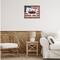 Stupell Industries Farmhouse American Flag Floater Framed Art